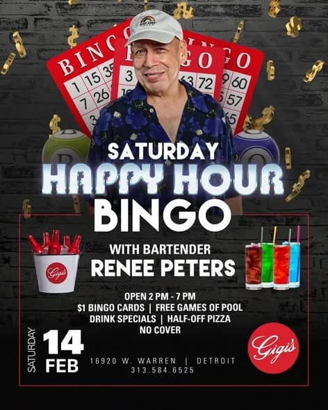 Saturday Happy Hour Bingo