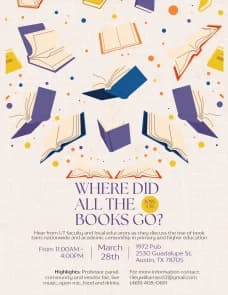 Pop Up Event: Where Did All the Books Go?