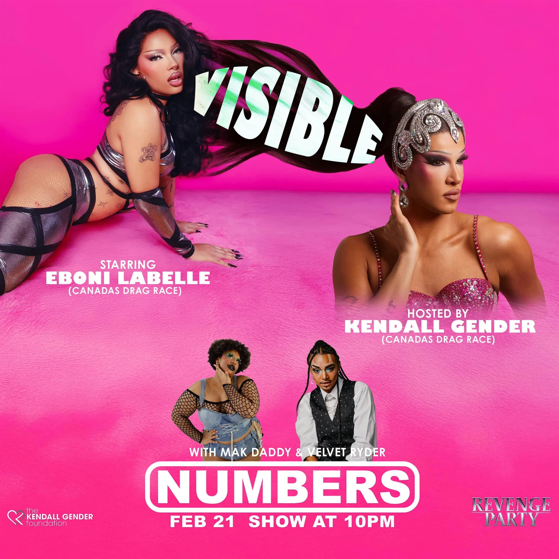 Drag Show VISIBLE a Black History Month charity Celebration