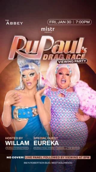 Drag Race Viewing Party with Willam