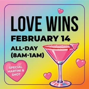 Love Wins at Trophy Room