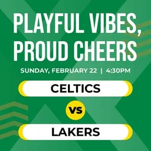Bounce in for Basketball + Bites: Celtics vs. Lakers