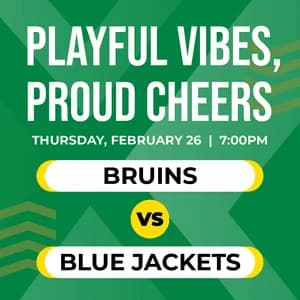 Food + Faceoffs: Bruins vs. Blue Jackets