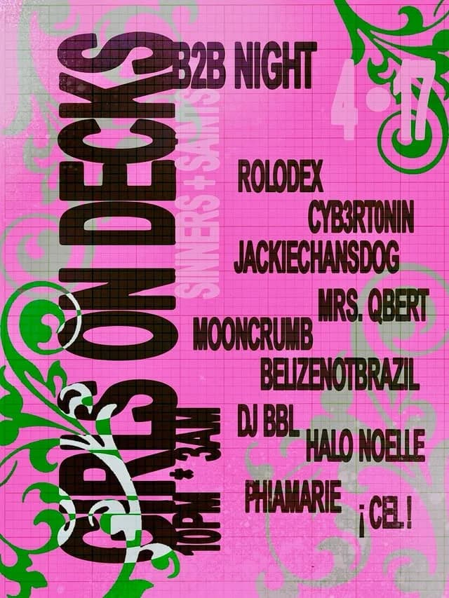 Girls on Decks B2B Night