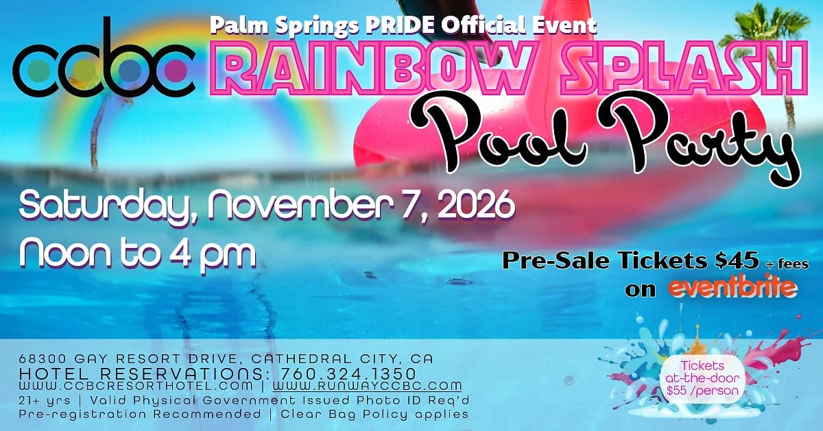 Ccbc Rainbow Splash Pool Party 2026