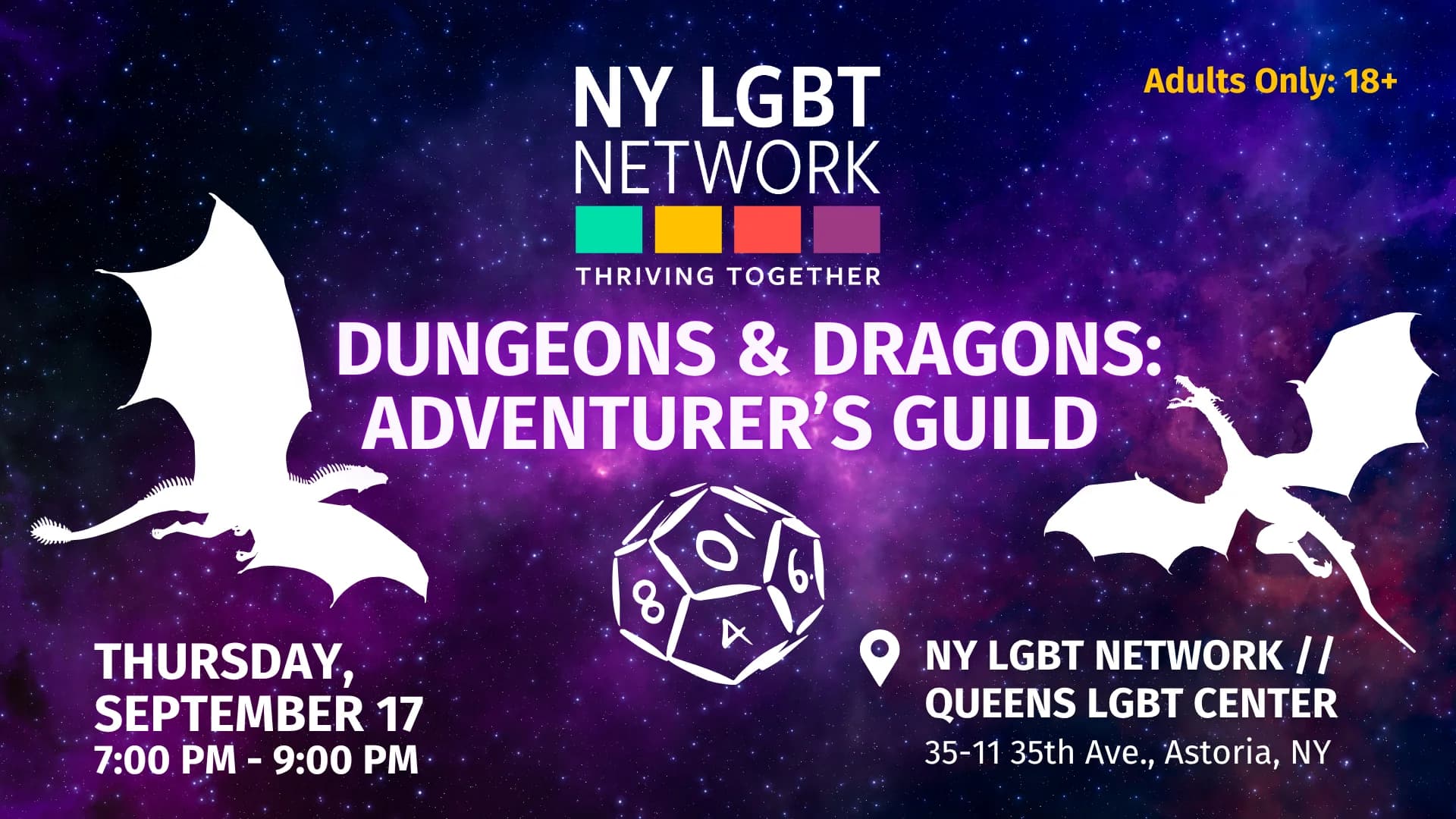 Dungeons & Dragons: Lgbt Adventurers Guild (In Person) (18+)
