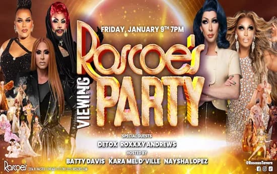 Roscoe's RuPaul's Drag Race Season 18 Viewing Party with Detox & Roxxxy!