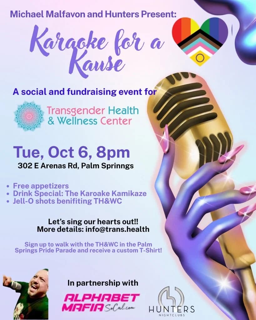 Karaoke for a Kause: Palm Springs Pride 2026 Fundraiser & Community Meet & Greet