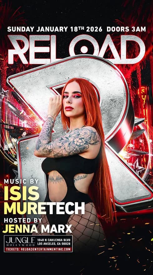Reload proudly presents Isis Muretech at Jungle Hollywood