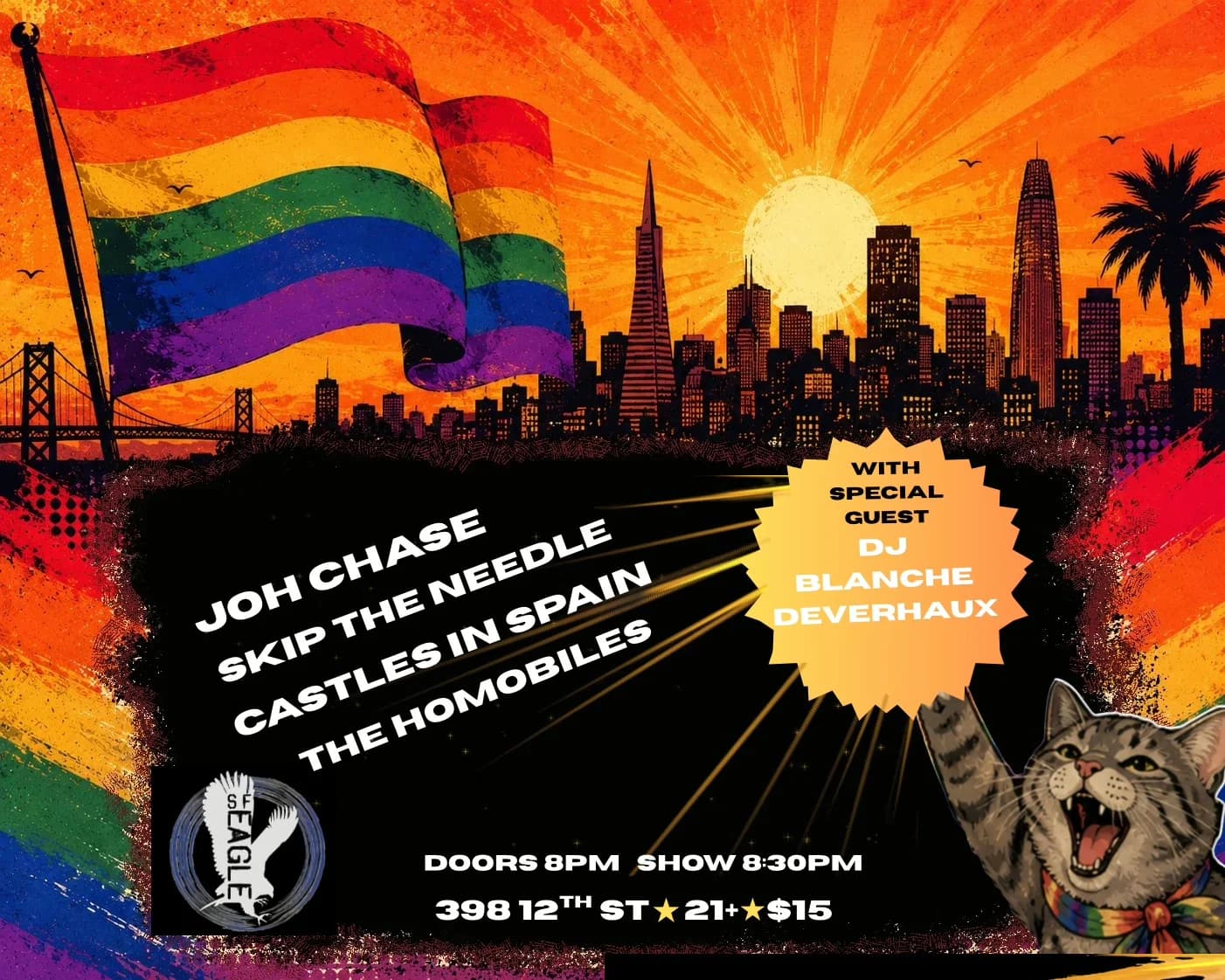 TNL Presents: The Homobiles / Castles In Spain / Skip The Needle / Joh Chase