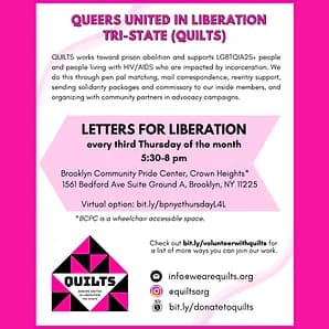 Quilts Monthly Letters for Liberation