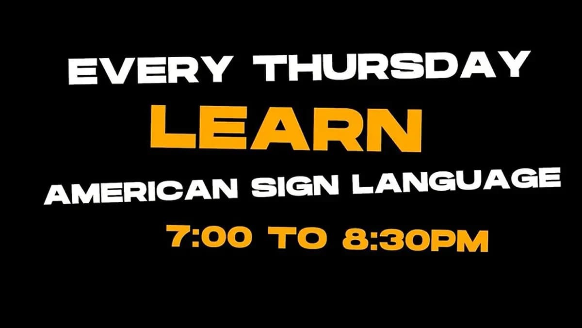 Thursday Night Asl Classes
