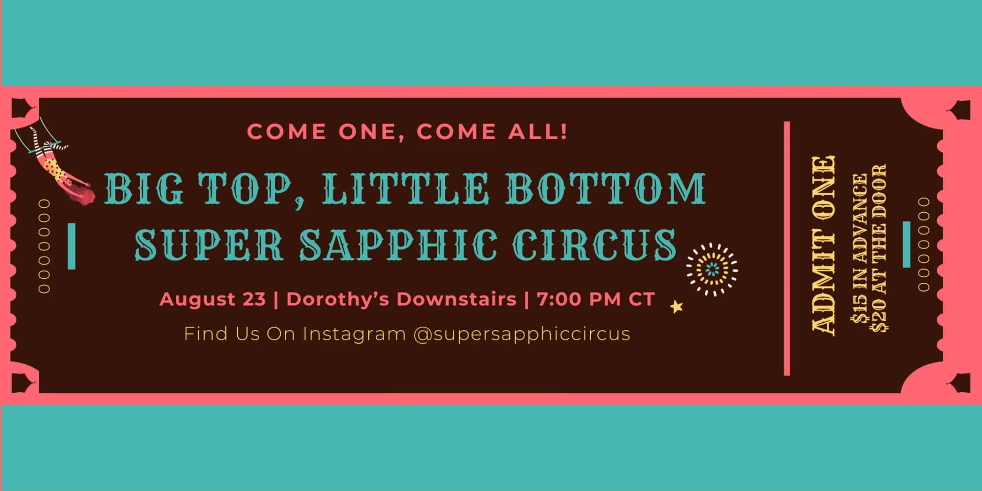 Big Top Little Bottom Super Sapphic Circus