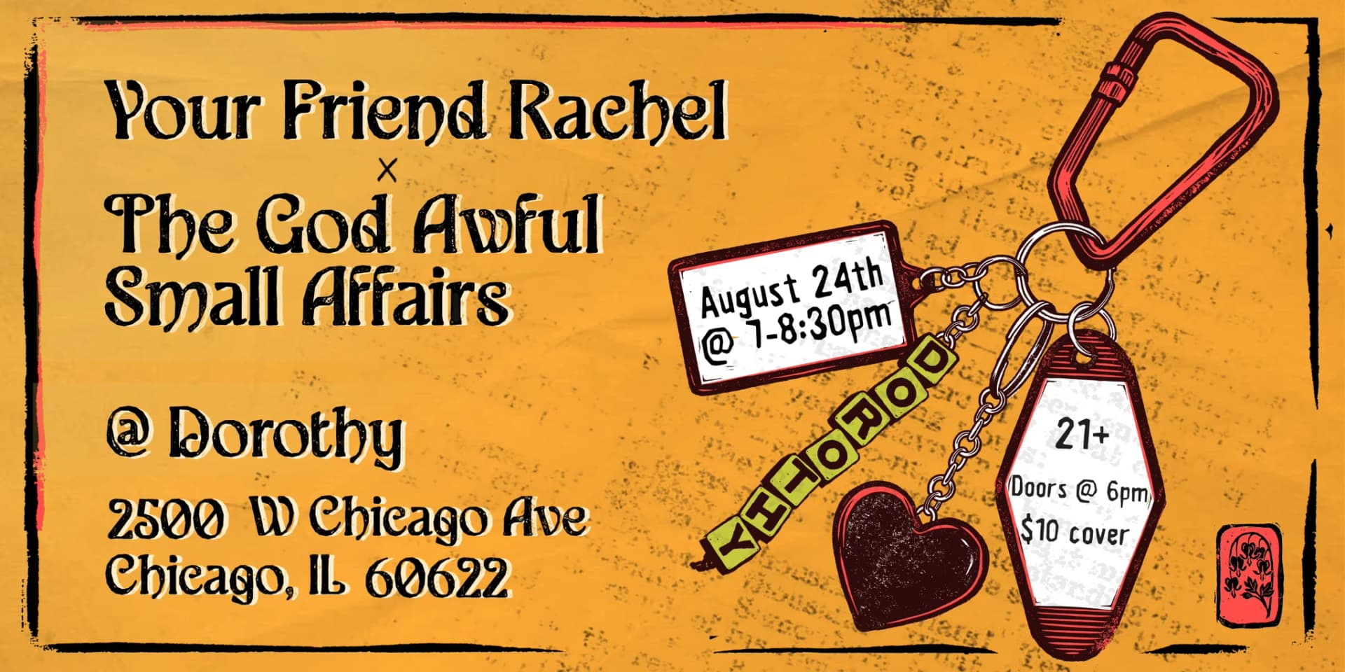 Your Friend Rachel x The God Awful Small Affairs