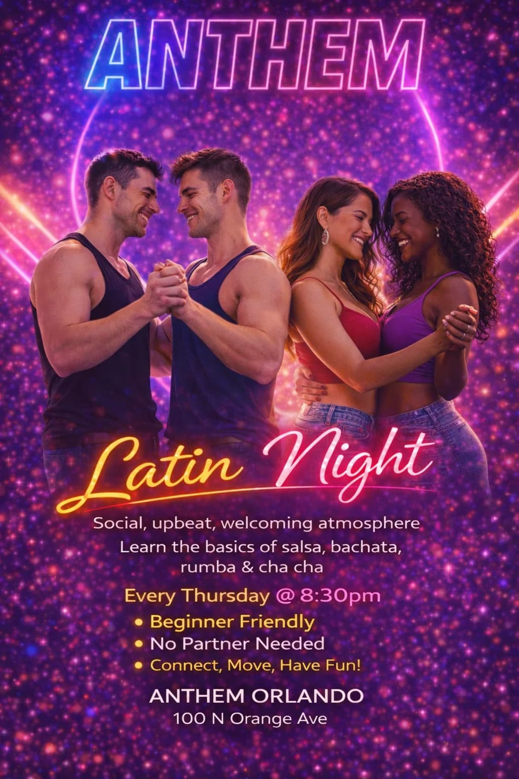 Latin Night Salsa Thursday at Anthem Orlando Presented by AIDS Healthcare Foundation