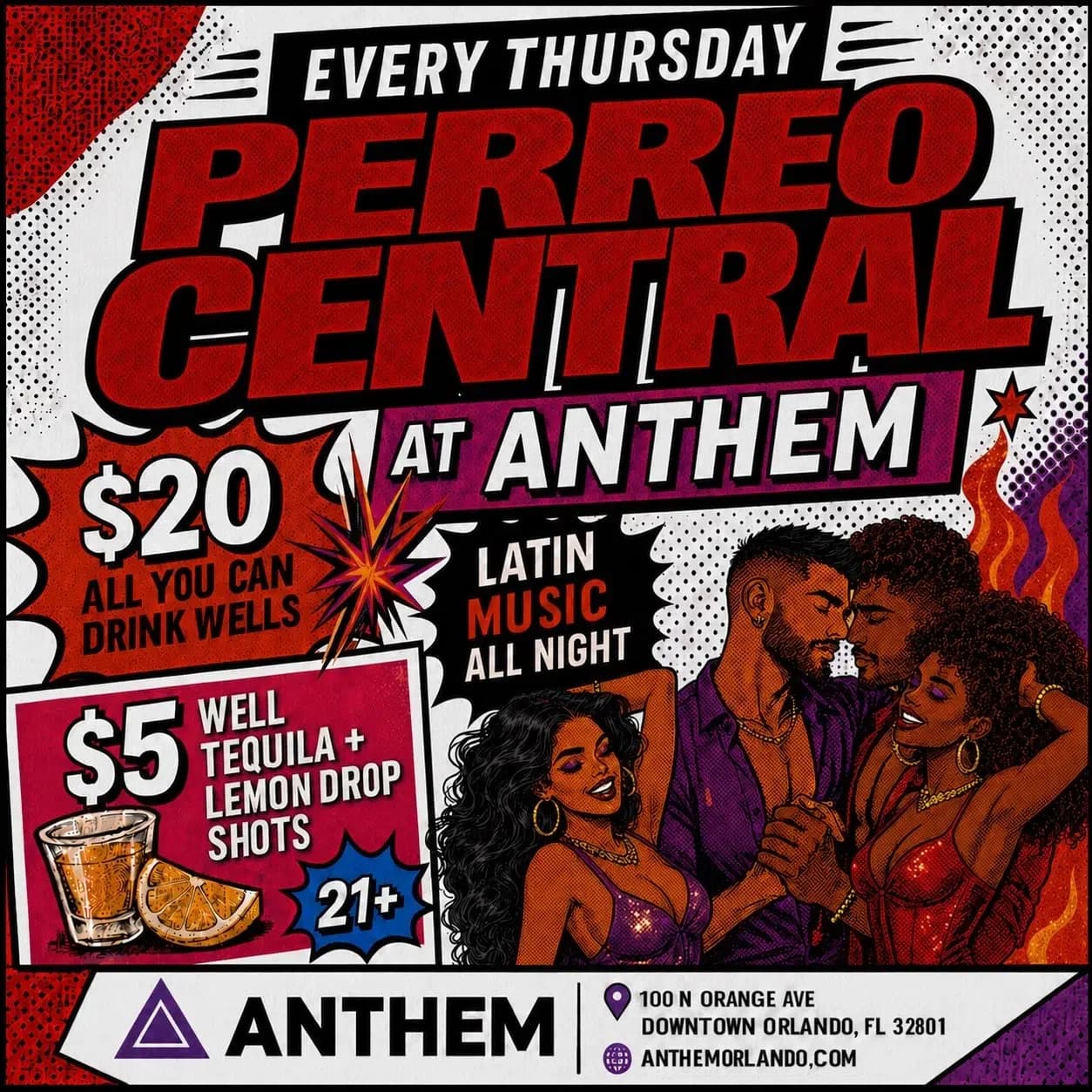 Perreo Central Reggaeton & Latin Night at Anthem Orlando Thursday with DJ Mikhael Aaron