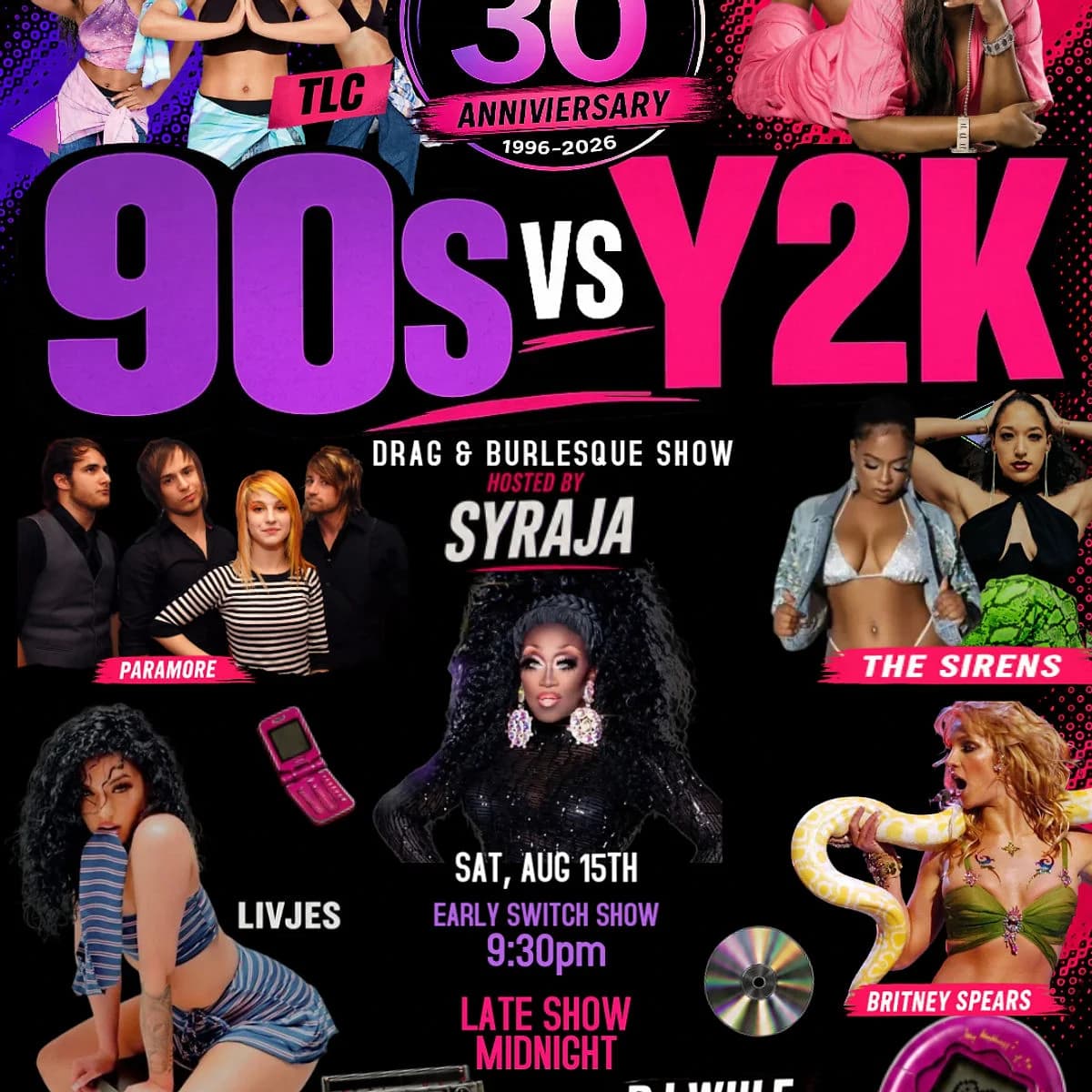 90s vs Y2K Burlesque Drag Show