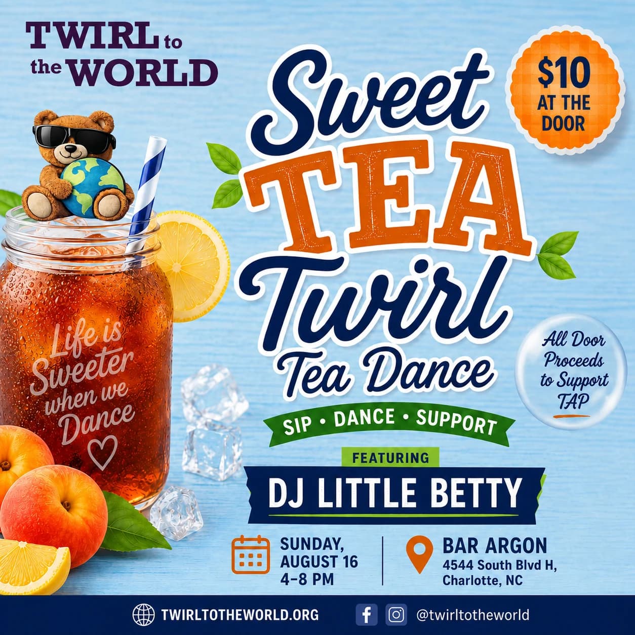 Sunday Sweet Tea Twirl Tea Dance: Twirl to the World
