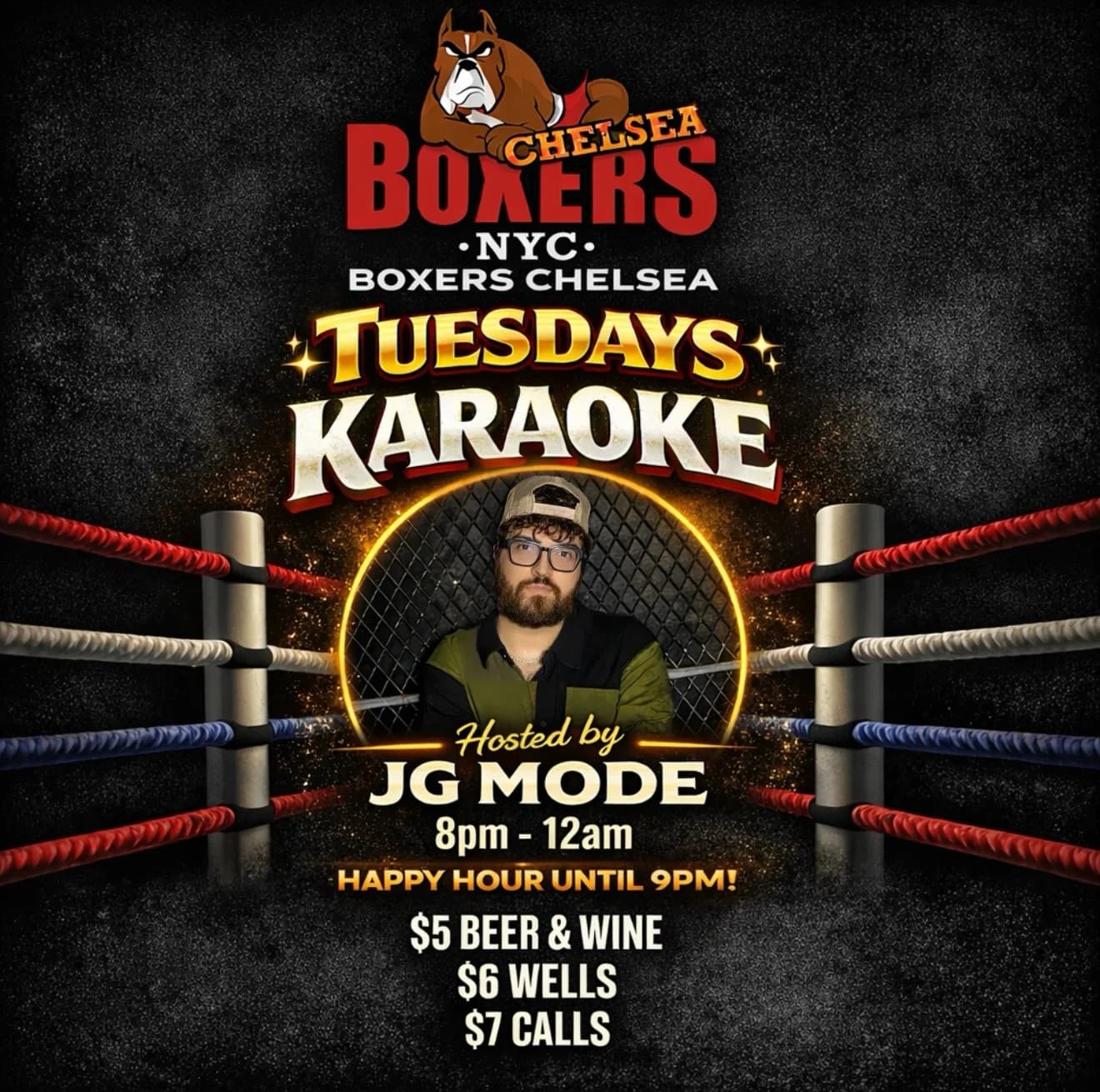 Karaoke 8PM to 12AM