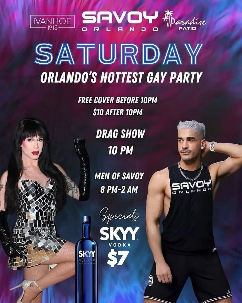 Saturday Orlando's Hottest Gay Party