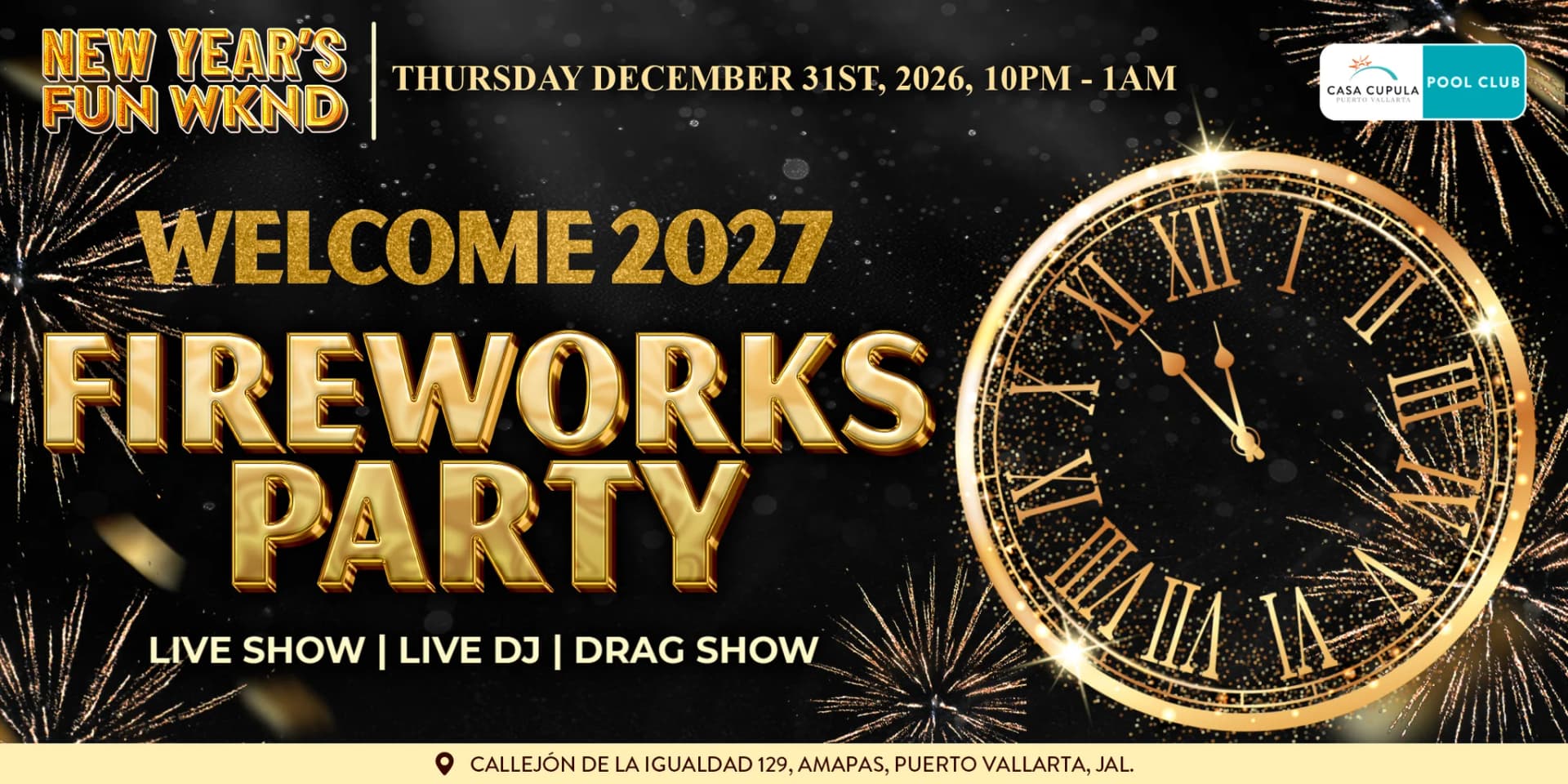 New Year's Eve Fireworks Party 2027