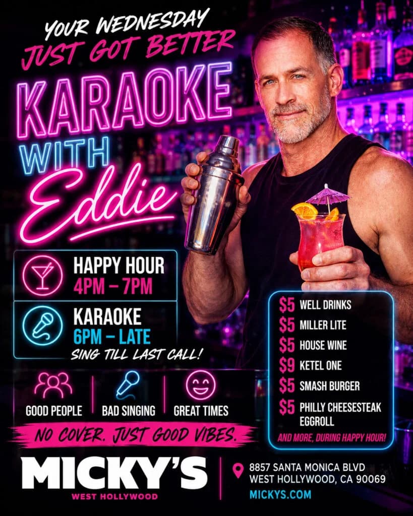 Karaoke Happy Hour with Eddie