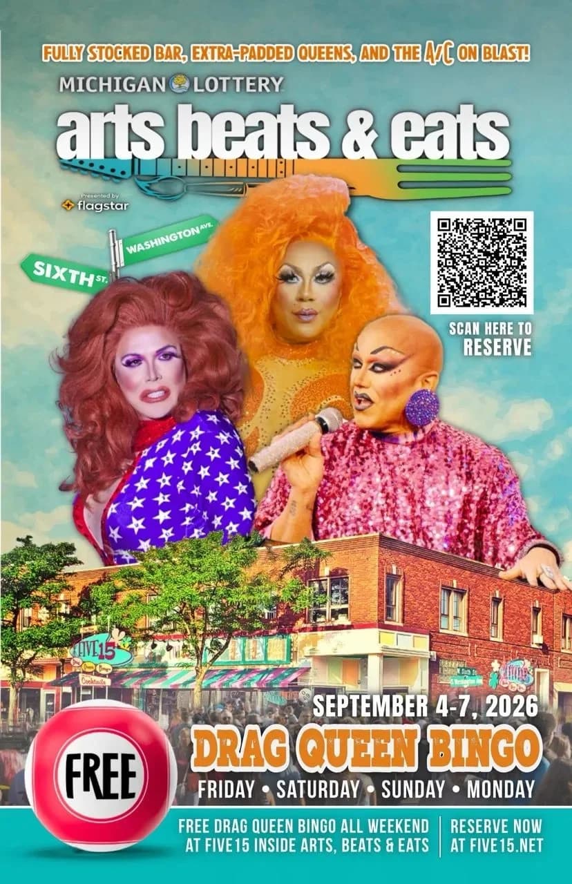 Drag Queen Bingo During Arts Beats & Eats Weekend