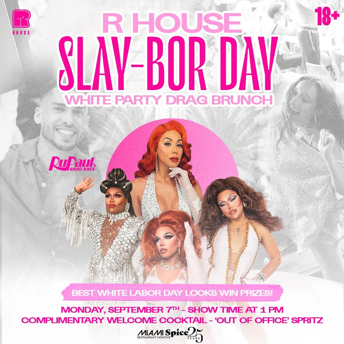 Slay bor Day White Party Drag Brunch