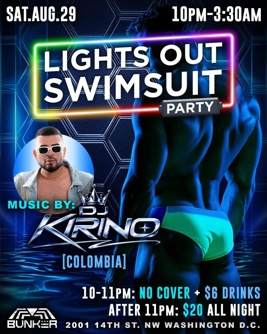 Lights Out Swim Suit Party