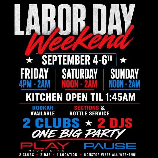 Play Labor Day Weekend