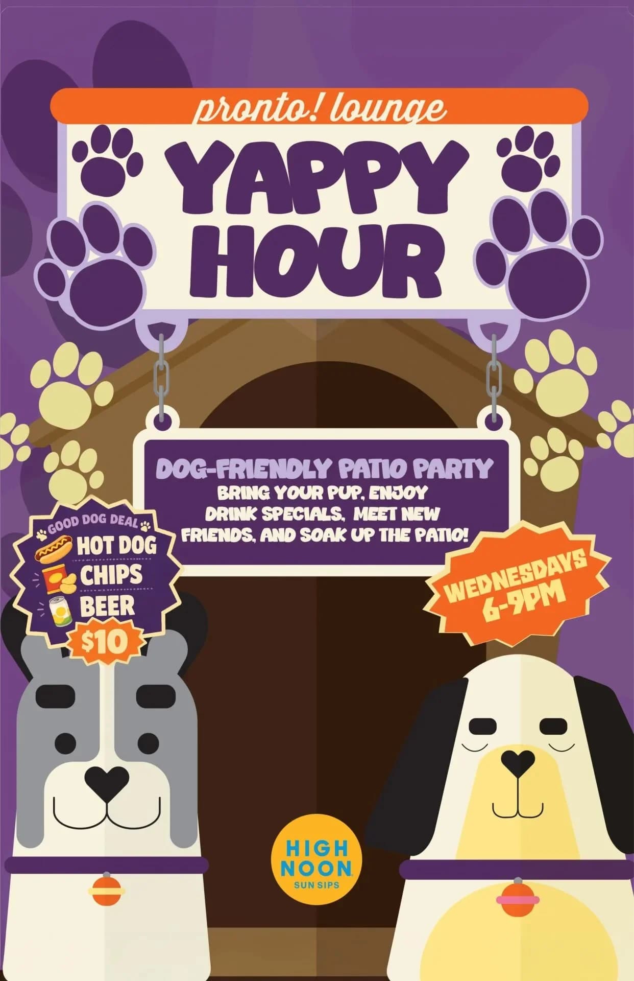 Yappy Hour at Pronto! Lounge | Dog Friendly Patio Party