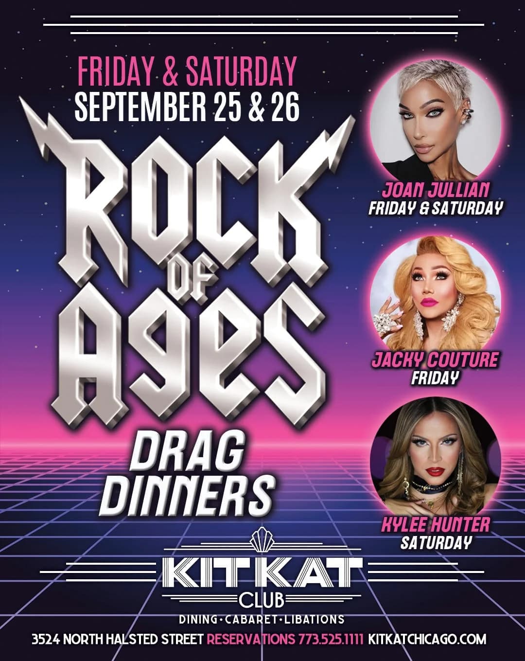 Rock of Ages Drag Dinner