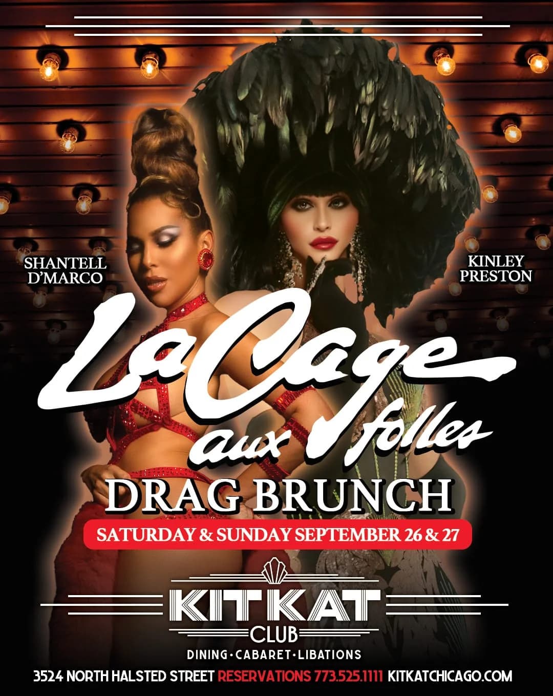 La Cage aux Folles Bottomless Drag Brunch