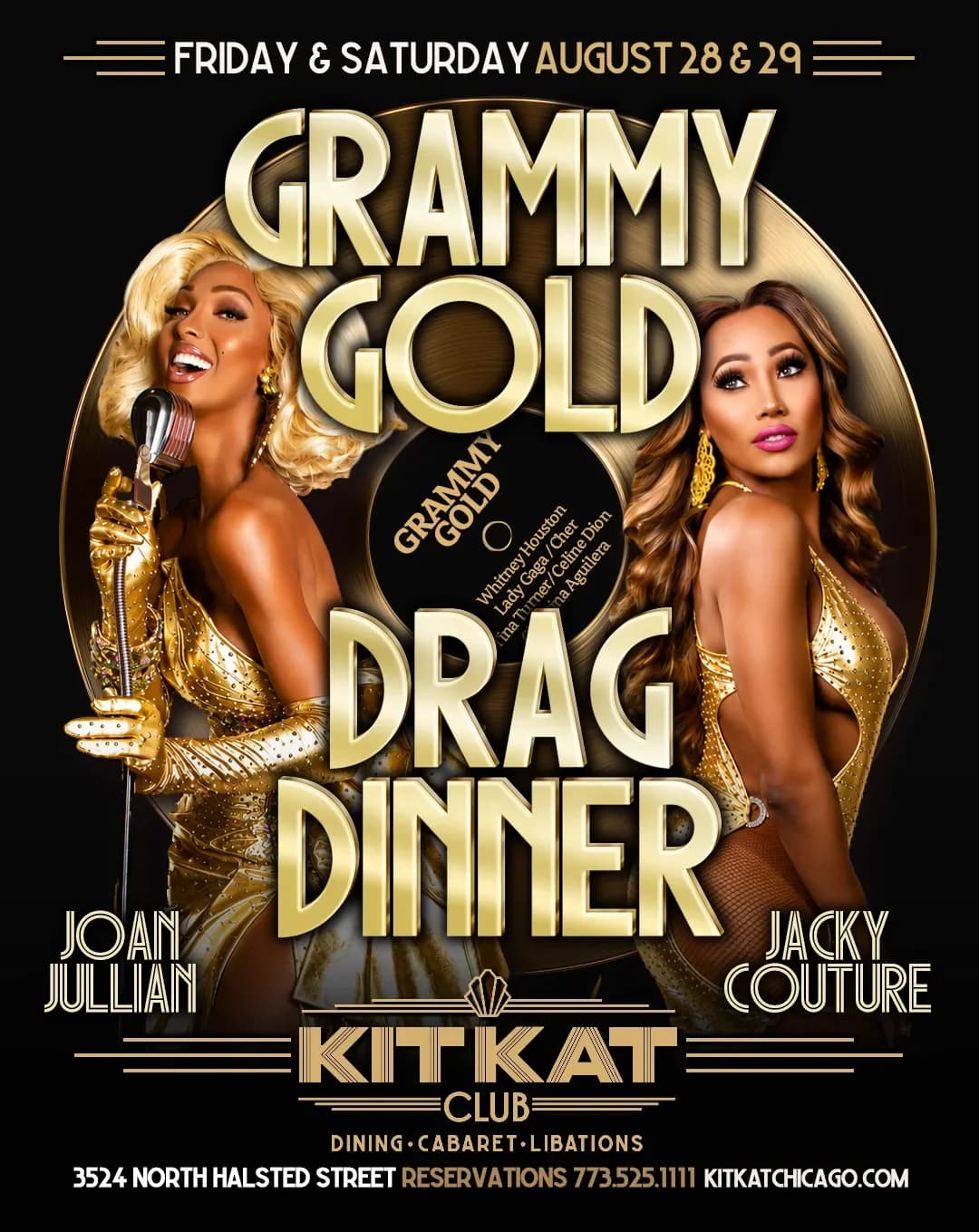 Grammy Gold Diva Drag Dinner