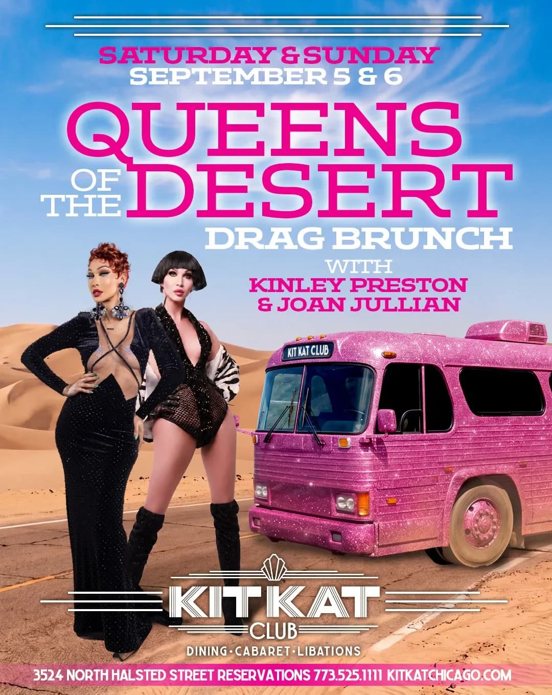 Queens of The Desert Bottomless Drag Brunch