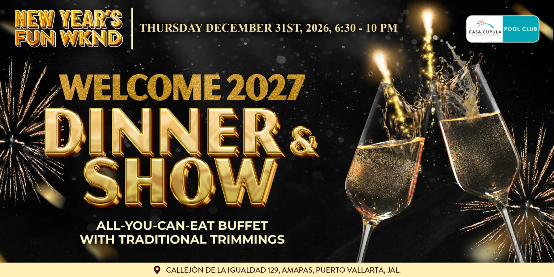 New Years Eve 2027 Banquet | Nye