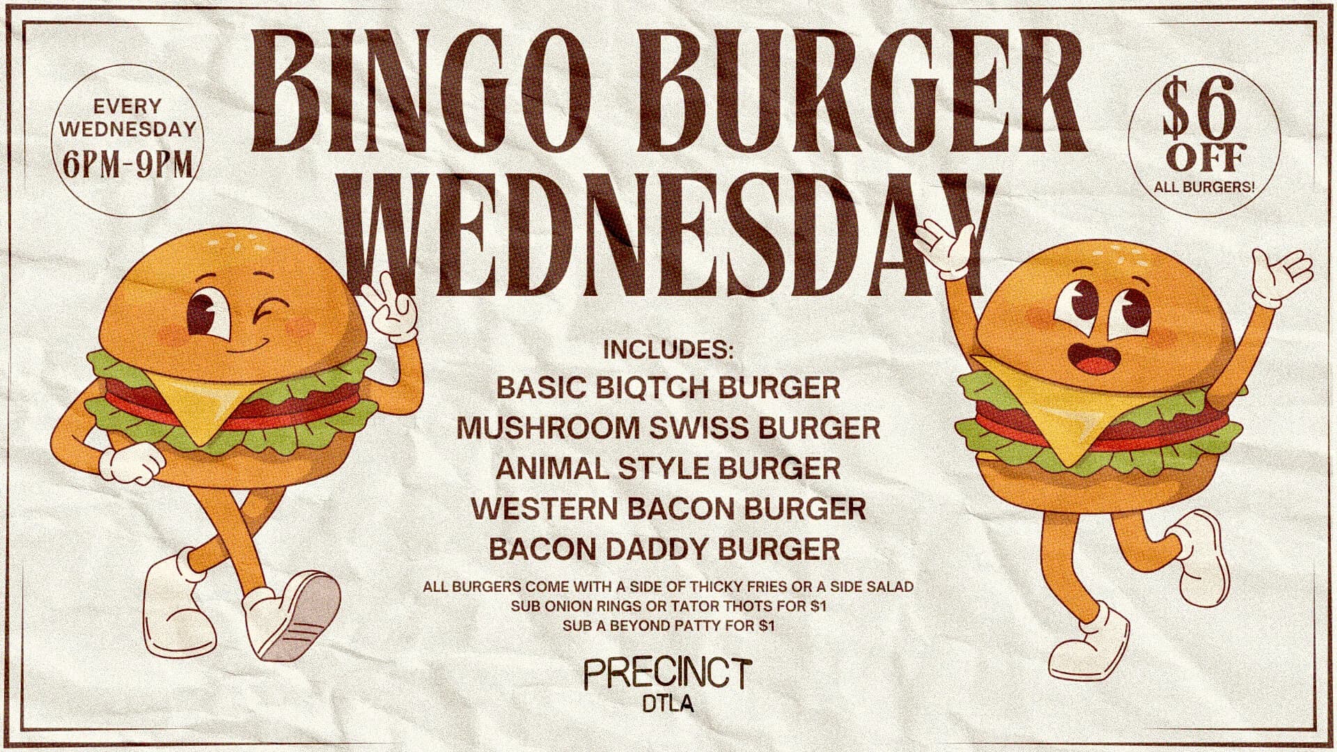 Bingo Burger Wednesday