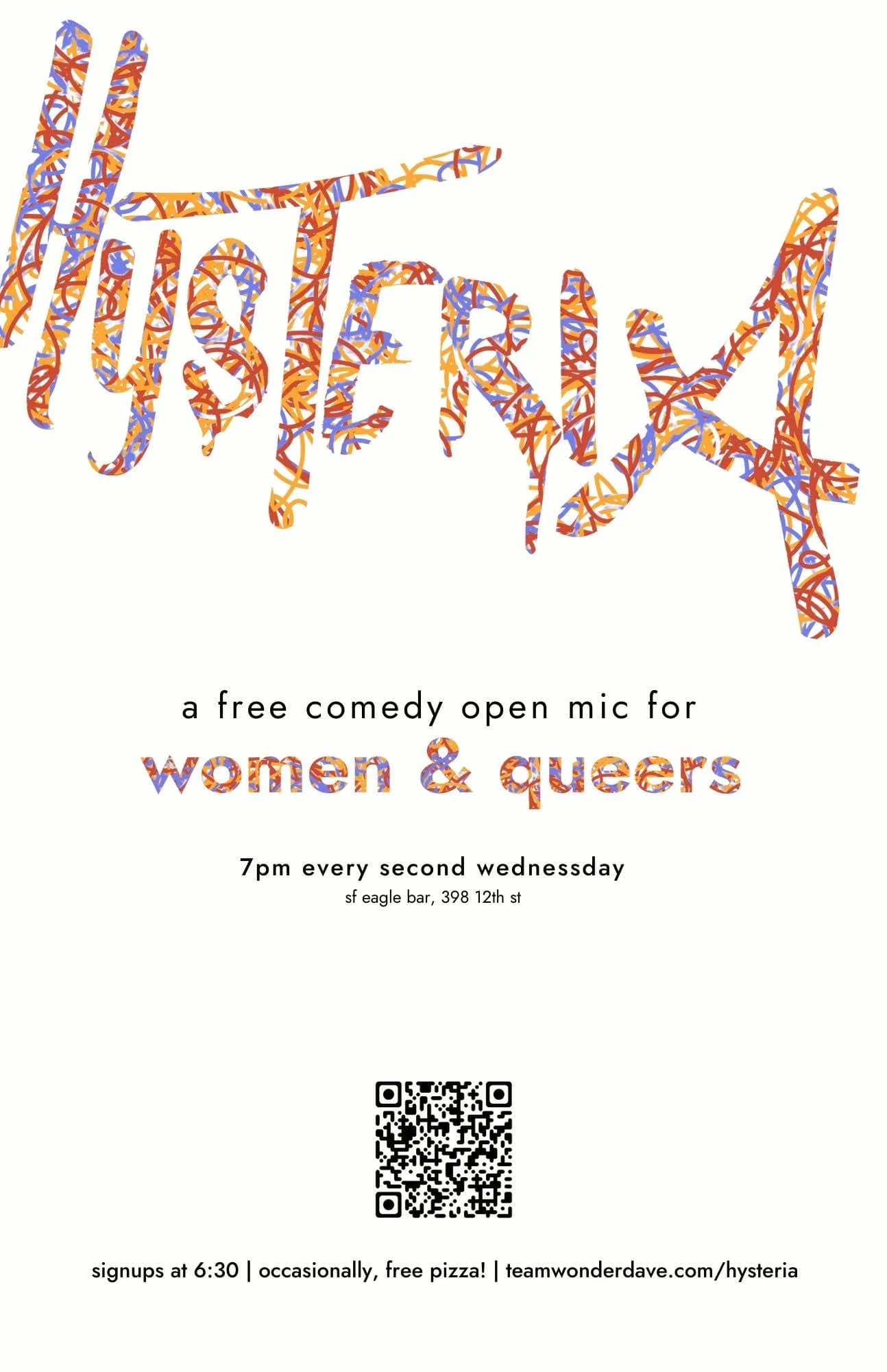 Hysteria: Comedy Open Mic for Women and Queers