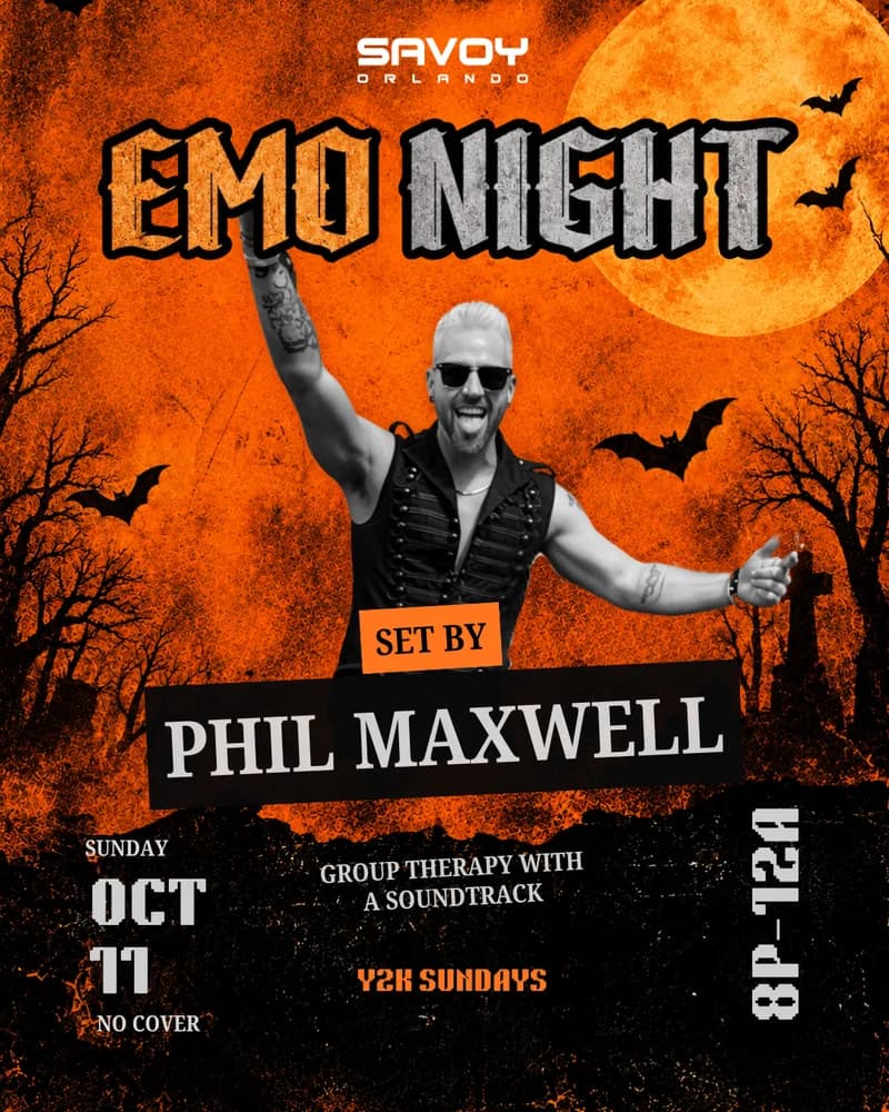 Emo Night: Set by Phil Maxwell