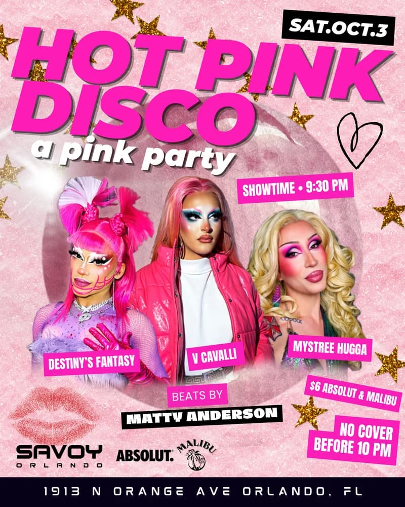 Hot Pink Disco Drag Show