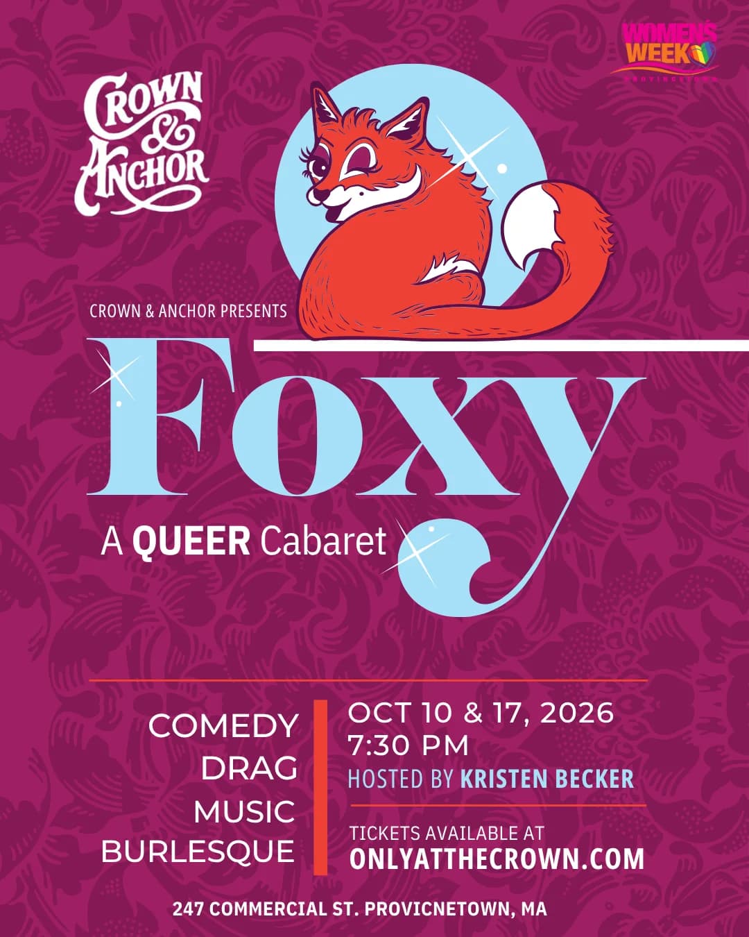Foxy: A Queer Cabaret Women's Week