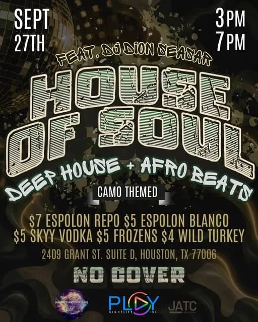 Deep House & Afro Beats Party feat. Dion Beats Camo Theme