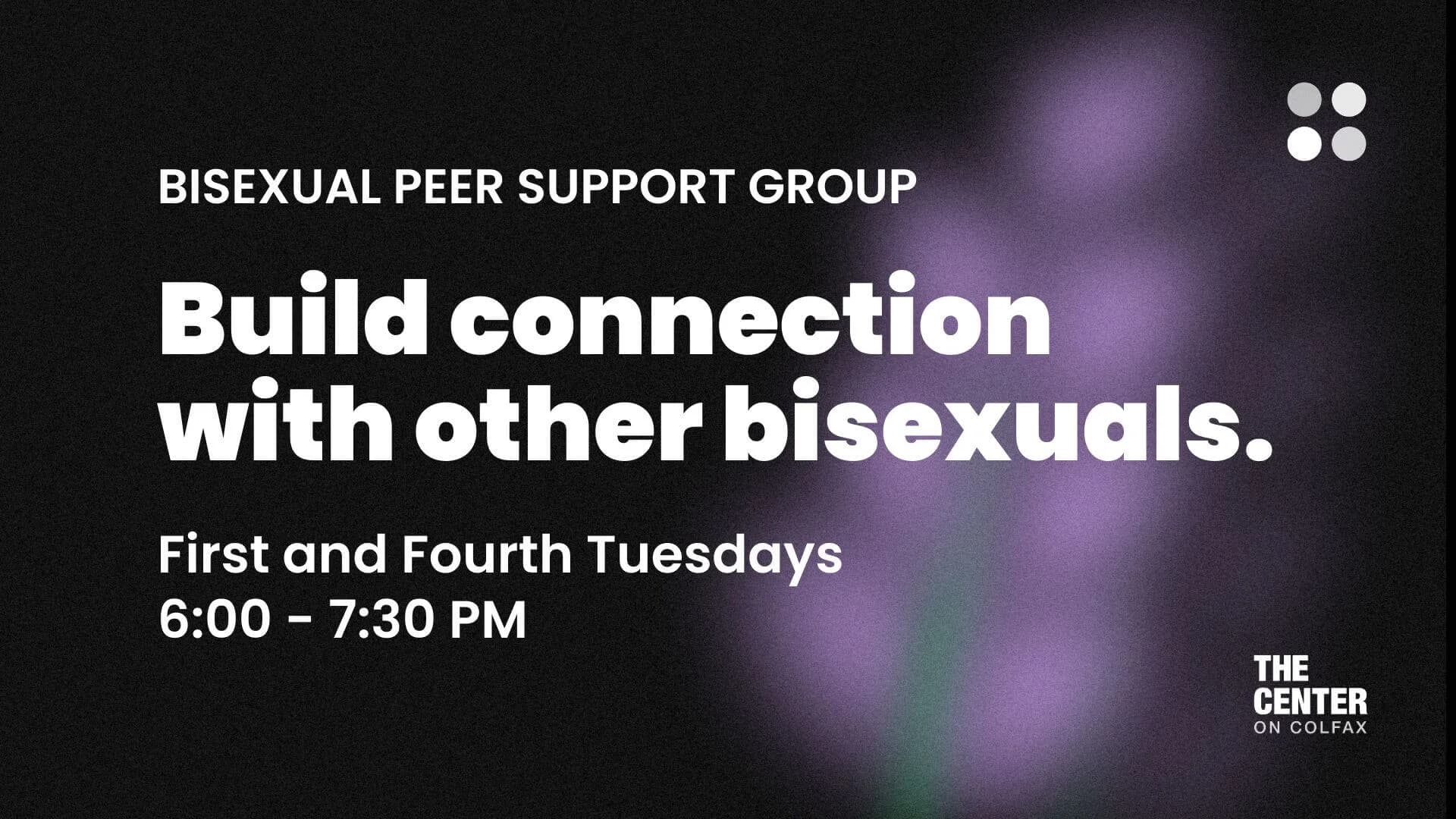 Online Bisexual Peer Support Group