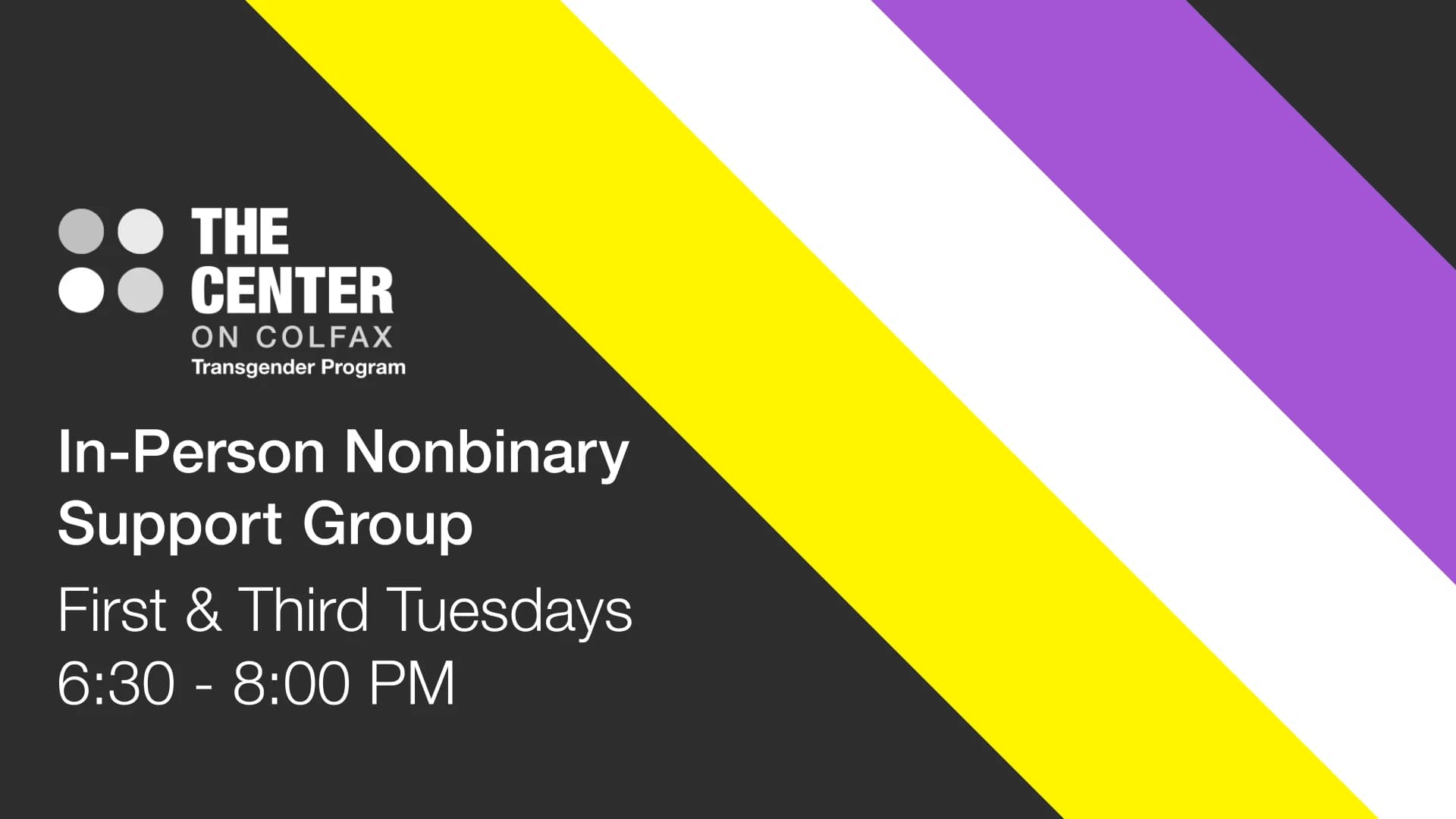 In Person Nonbinary Support Group