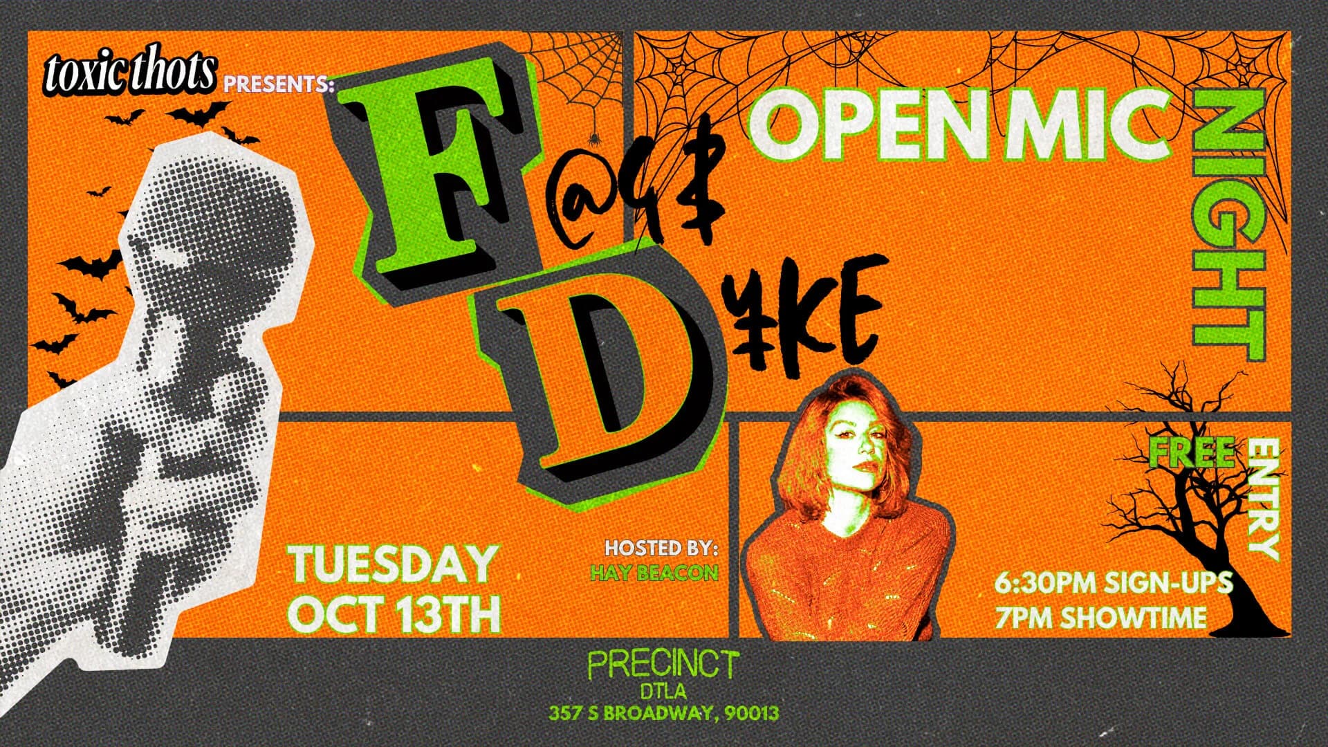 f@g & d¥ke Open Comedy Mic Night