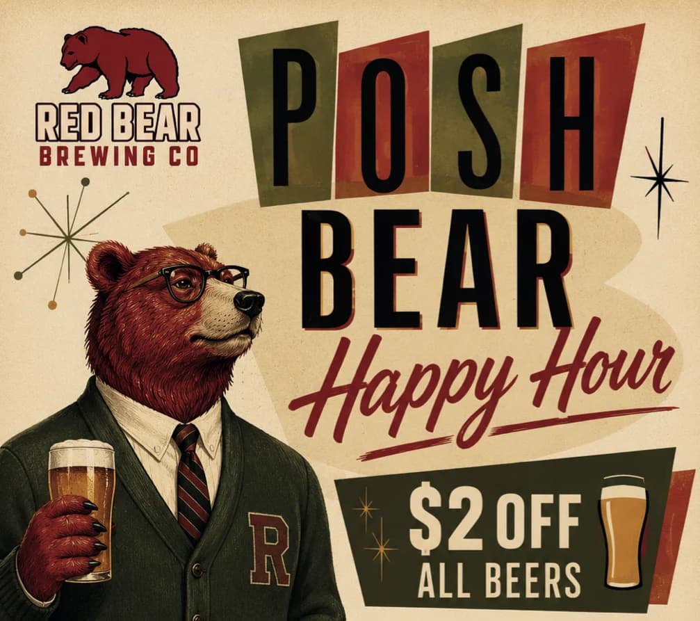 Posh Bear Happy Hour