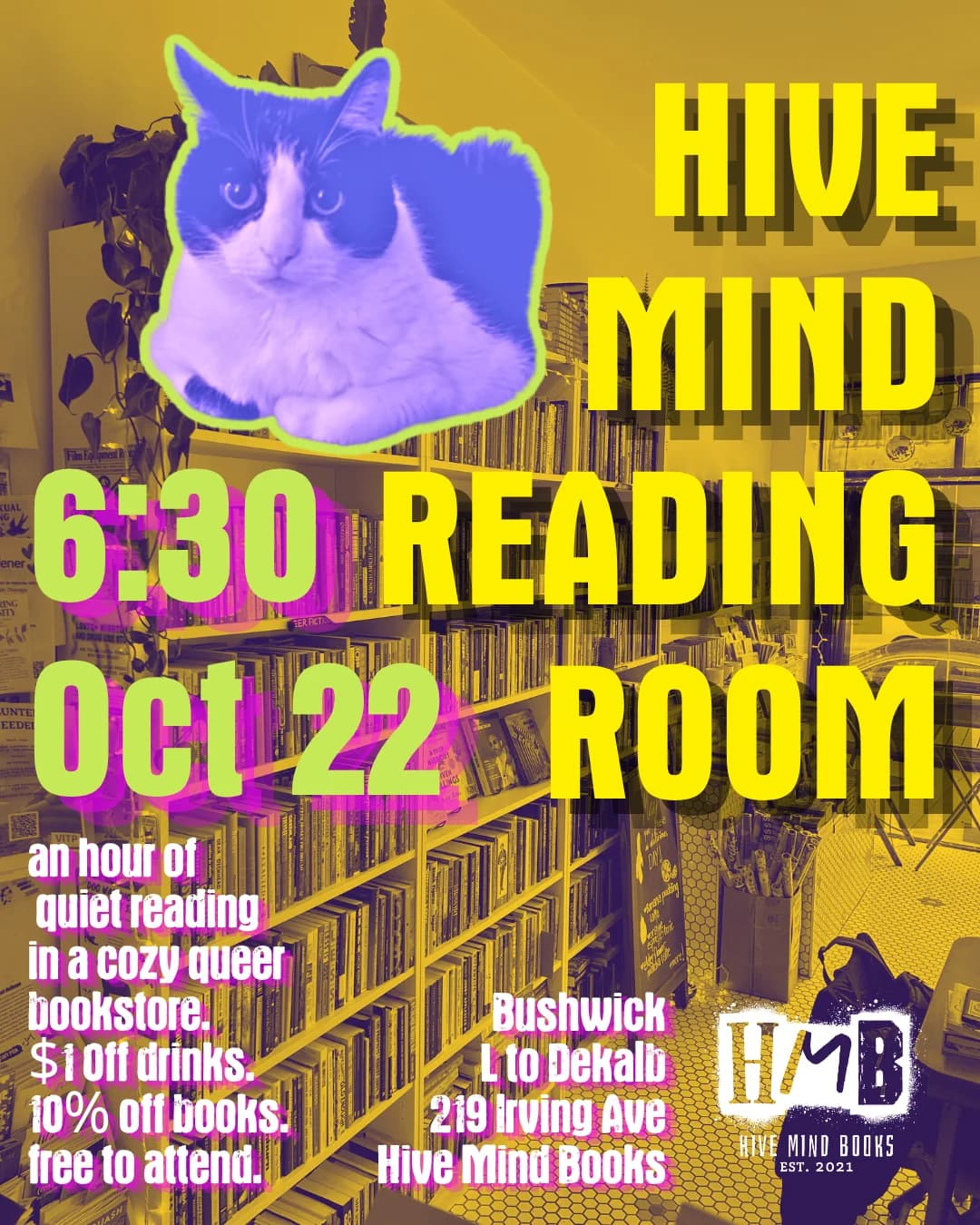 Hive Mind Reading Room: Silent Reading Night