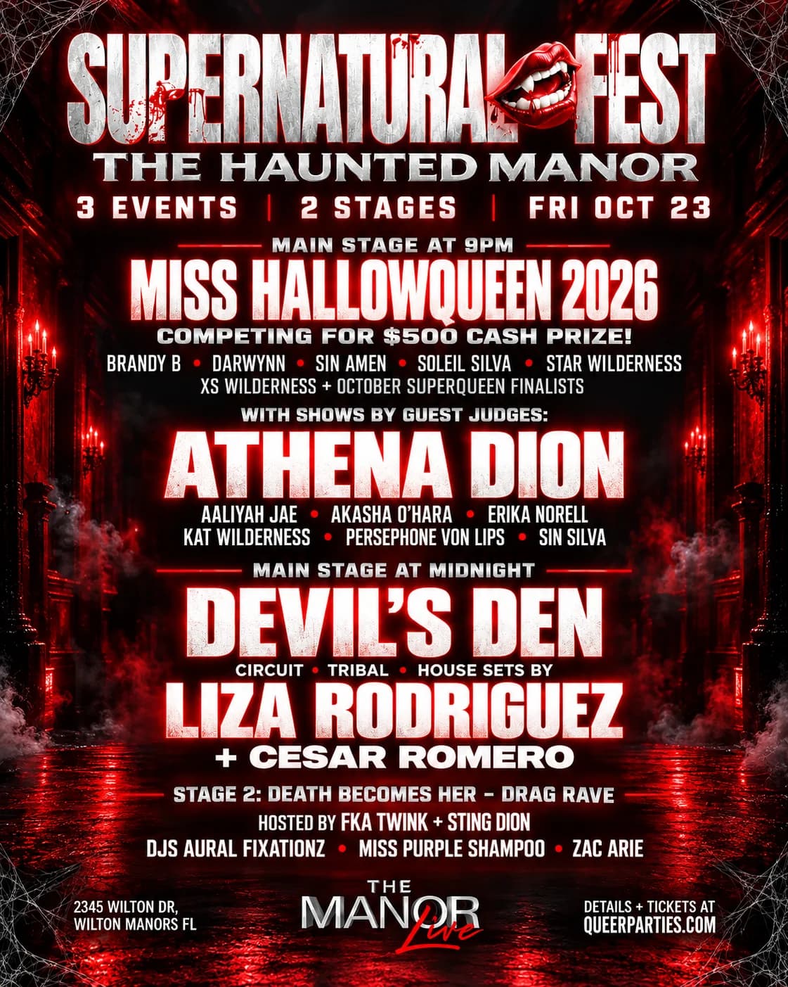 Supernatural & The Manor Present: Friday & Saturday Theme Party