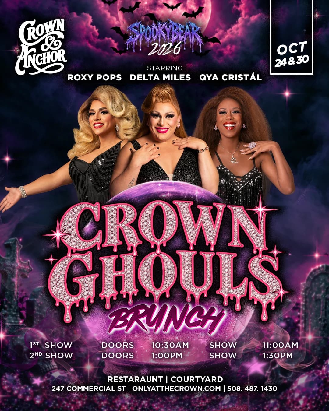 Crown Ghouls: Drag Brunch 1PM Spooky Bear
