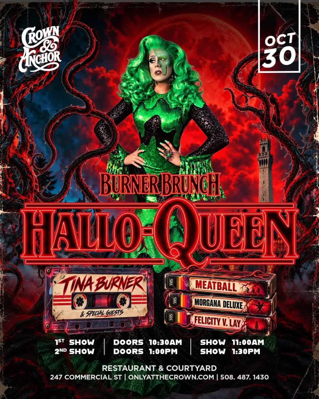 HalloQueen Burner Brunch 1PM Spooky Bear